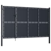 vidaXL Puutarhaportti teräs 350x175 cm antrasiitti