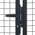 Miniatyrbillede 4 af 6: vidaXL havelåge i trådnet 400x125 cm galvaniseret stål grå