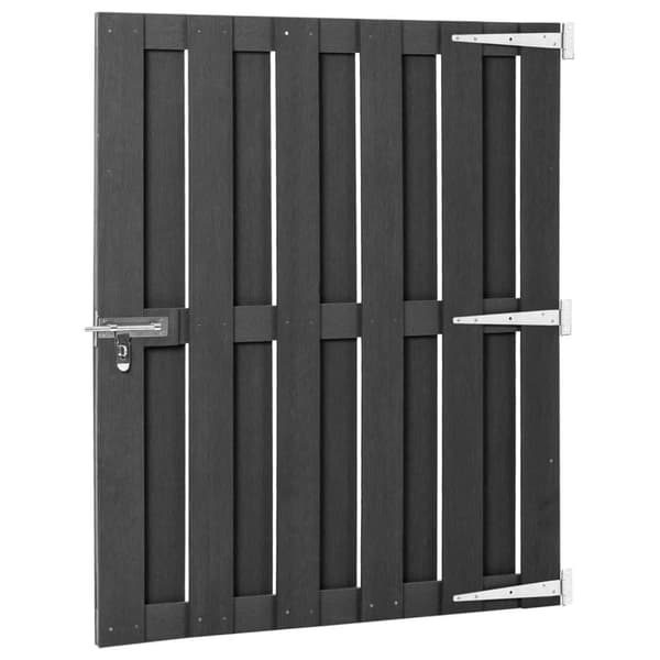 vidaXL Puutarhaportti WPC 100x112 cm harmaa