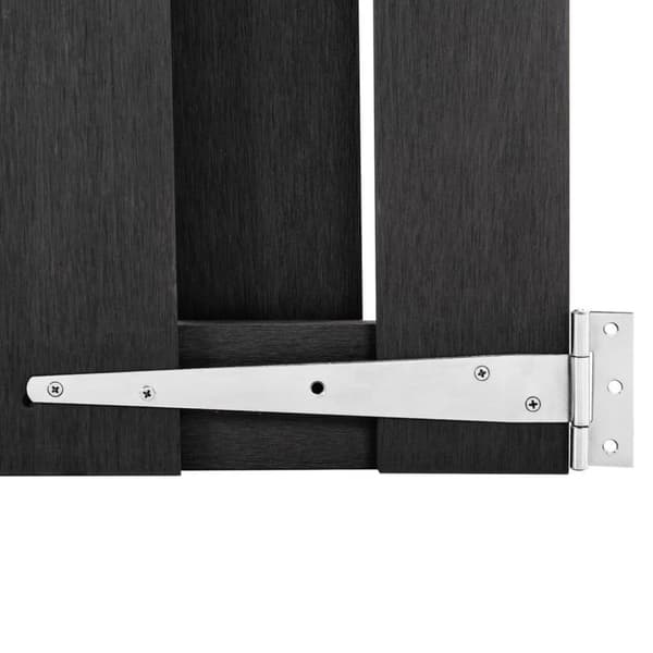 vidaXL Puutarhaportti WPC 100x112 cm harmaa