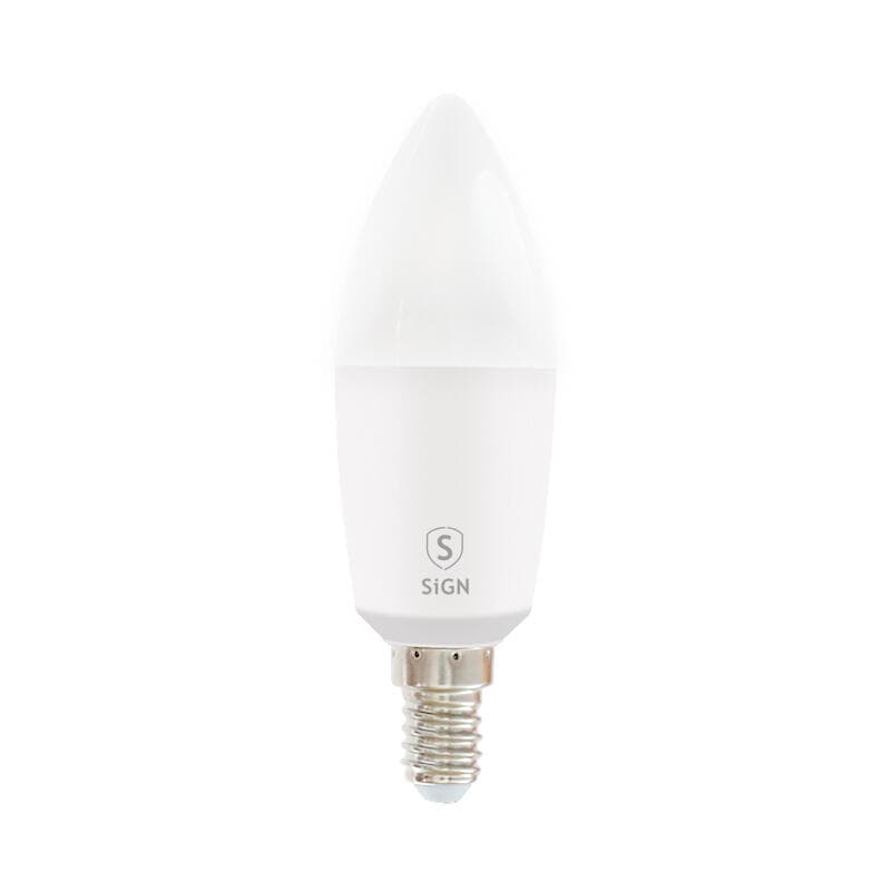 SiGN Smart Home Dimbar LED-lampa E14, C37, 5W