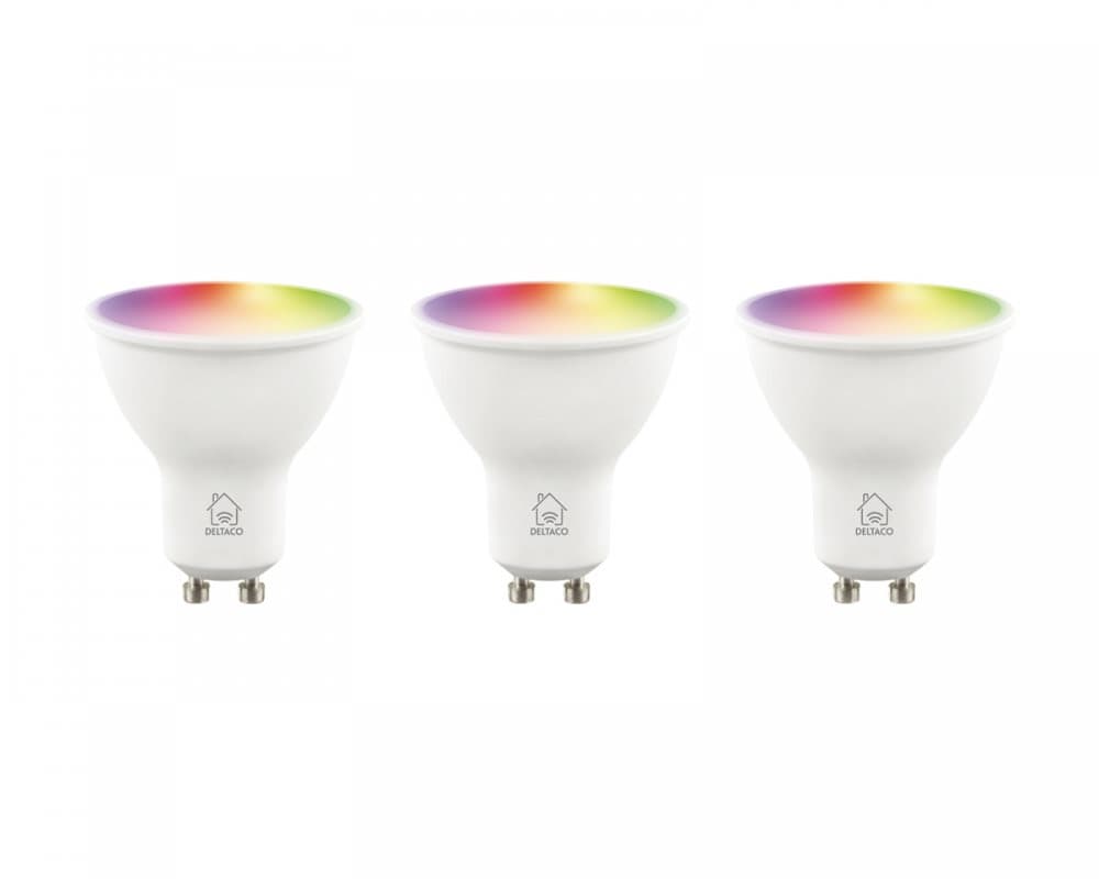 3-Pack RGB LED-lampa GU10 Wi-Fi