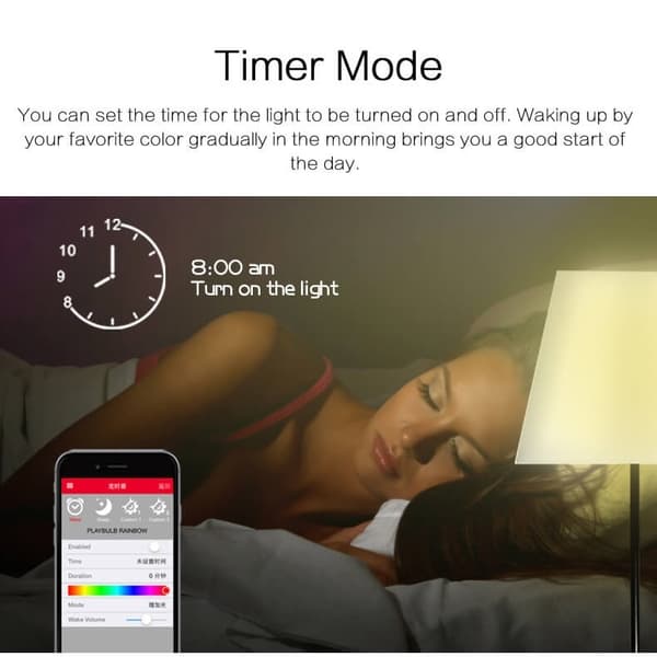 MiPow Playbulb Smart  Vit RGB BT 280lumen 5W E27