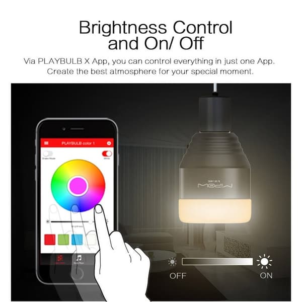 MiPow Playbulb Smart  Vit RGB BT 280lumen 5W E27