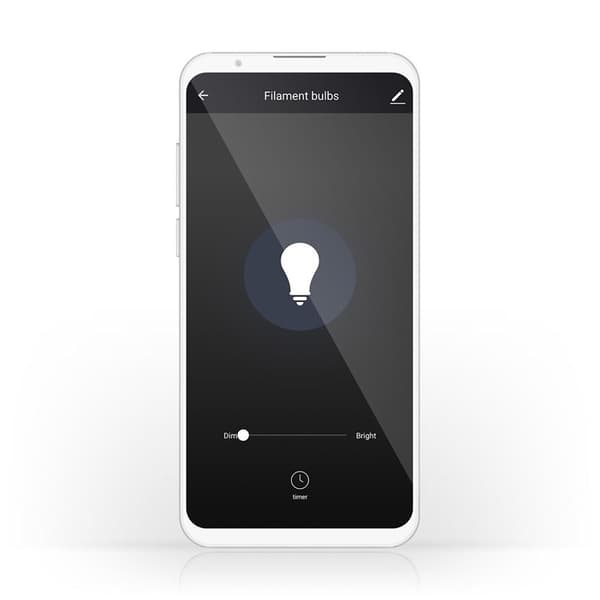 Nedis SmartLife LED Lyspære | Wi-Fi | E27 | 500 lm | 5 W | Varm Hvit | 2700 K | Glass | Android™ / IOS | ST64 | 1 stk