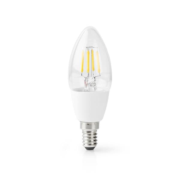 Nedis SmartLife LED vintage lampa | Wi-Fi | E14 | 400 lm | 5 W | Varm Vit | 2700 K | Glas | Android™ / IOS | Ljus | 1 st