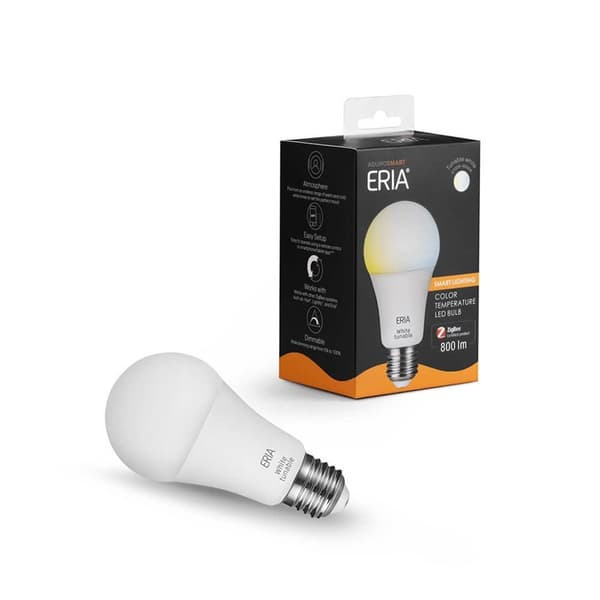 Adurosmart Lampa E27 Vit Dimbar Zigbee