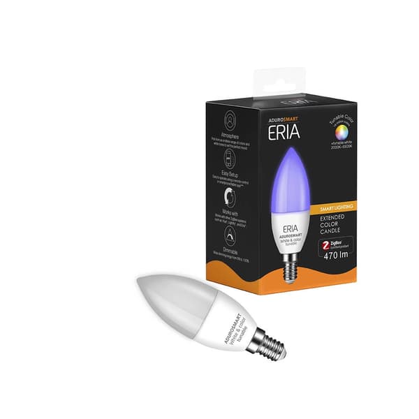 Adurosmart Lampa E14 RGBW Dimbar Zigbee