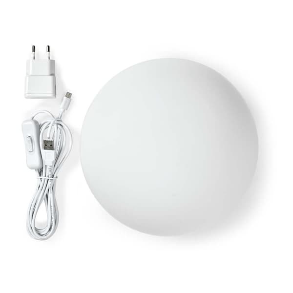 Nedis SmartLife stämningslampa | Wi-Fi | Rund | | 360 lm | RGB / Varm till cool vit | 2700 - 6500 K | 5 W | Glas | 1 st