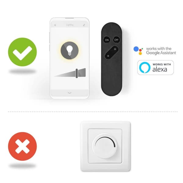 Nedis SmartLife LED Glødepære | Wi-Fi | E14 | 470 lm | 4.9 W | Varm Hvid | 1800 - 3000 K | Glas | Android™ / IOS | Stearinlys | 1 stk