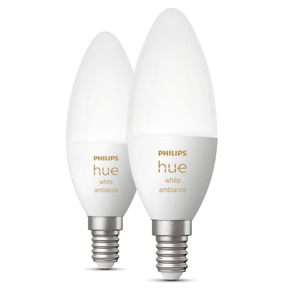 Philips Hue White Ambiance E14 Kron 2-pack