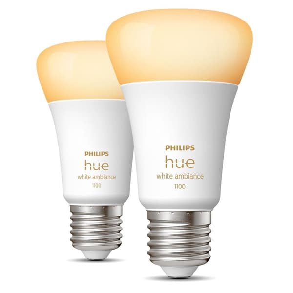 Philips Hue White Ambiance E27 A60 1100lm 2-pack