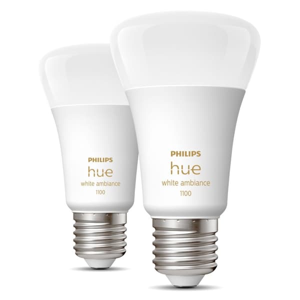 Philips Hue White Ambiance E27 A60 1100lm 2-pack