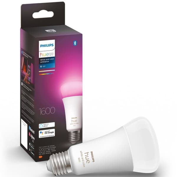 Philips Hue White Colour Ambiance E27 A60 1600lm 1-pk