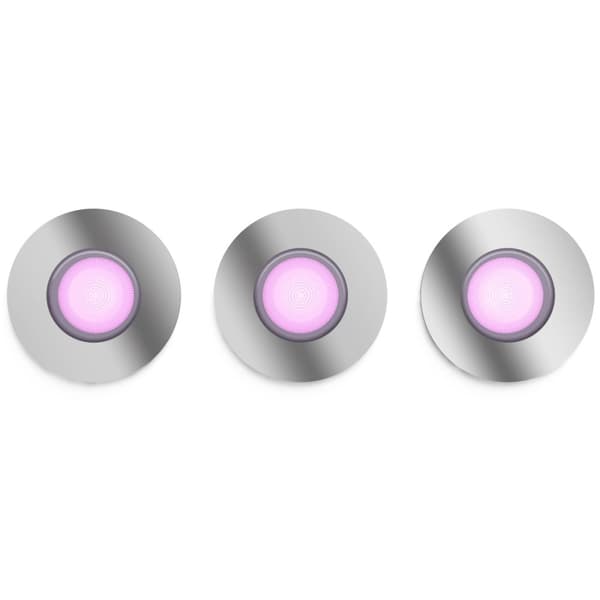 Philips Hue Xamento innfelt spotbelysning for baderom 3stk krom