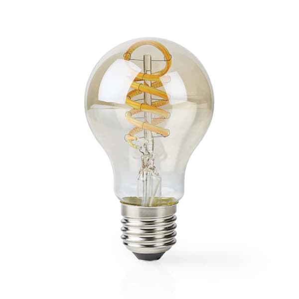 Nedis SmartLife LED Glødepære | Wi-Fi | E27 | 360 lm | 4.9 W | Varm til kølig hvid | 1800 - 6500 K | Glas | Android™ / IOS | Pære | 1 stk