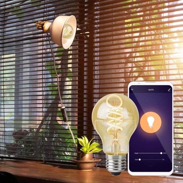 Nedis SmartLife LED Glødepære | Wi-Fi | E27 | 360 lm | 4.9 W | Varm til kølig hvid | 1800 - 6500 K | Glas | Android™ / IOS | Pære | 1 stk