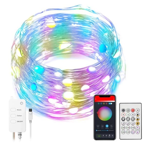 Smart lyskæde RGB, 10 m