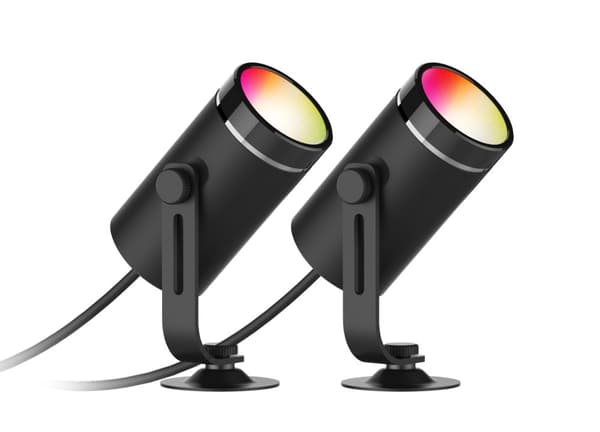 DELTACO SMART HOME Smart RGB-trädgårdsbelysning, svart