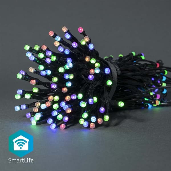 Nedis SmartLife Jouluvalot | Nauha | Wi-Fi | RGB | 84 LED's | 10.0 m | Android™ / IOS musta