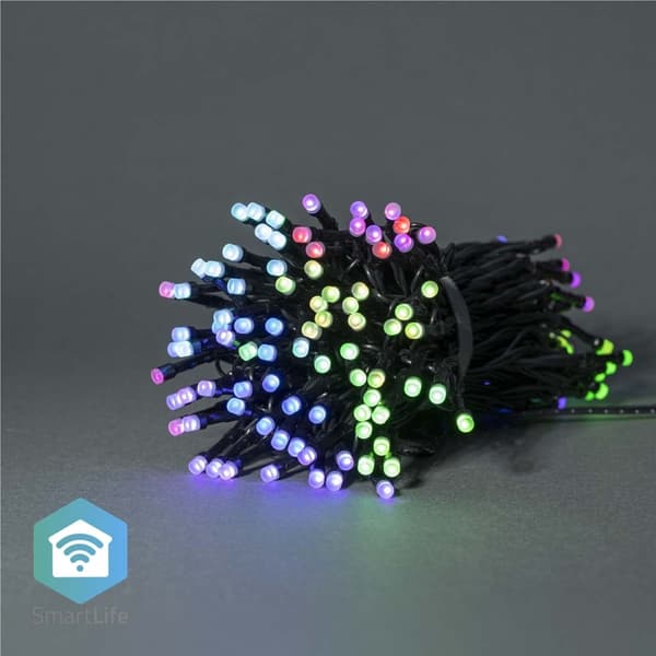 Nedis SmartLife Julelys | Streng | Wi-Fi | RGB | 168 LED's | 20.0 m | Android™ / IOS Sort