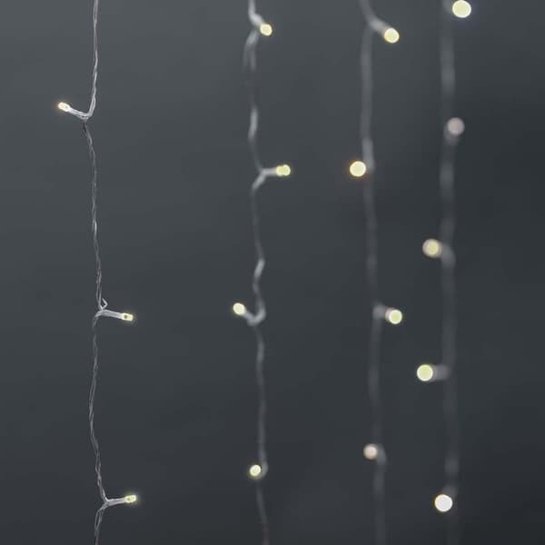 Nedis SmartLife Julelys | Gardin | Wi-Fi | Varm Hvit | 200 LED's | 3.00 m | Android™ / IOS
