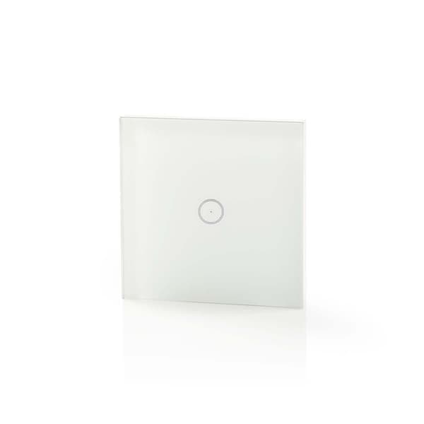 Nedis SmartLife Seinäkytkin | Wi-Fi | Yksittäinen | Seinäkiinnitys | 1000 W | Android™ / IOS | Lasi | Valkoinen