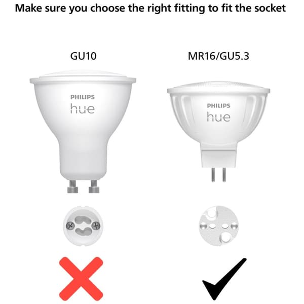 Philips Hue White Color Ambiance GU5.3 MR16 12V 400lm 2-pack