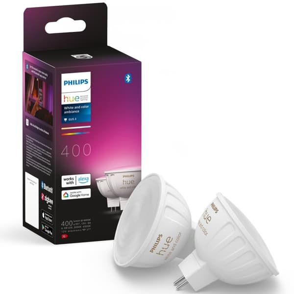 Philips Hue White Color Ambiance GU5.3 MR16 12V 400lm 2-pack