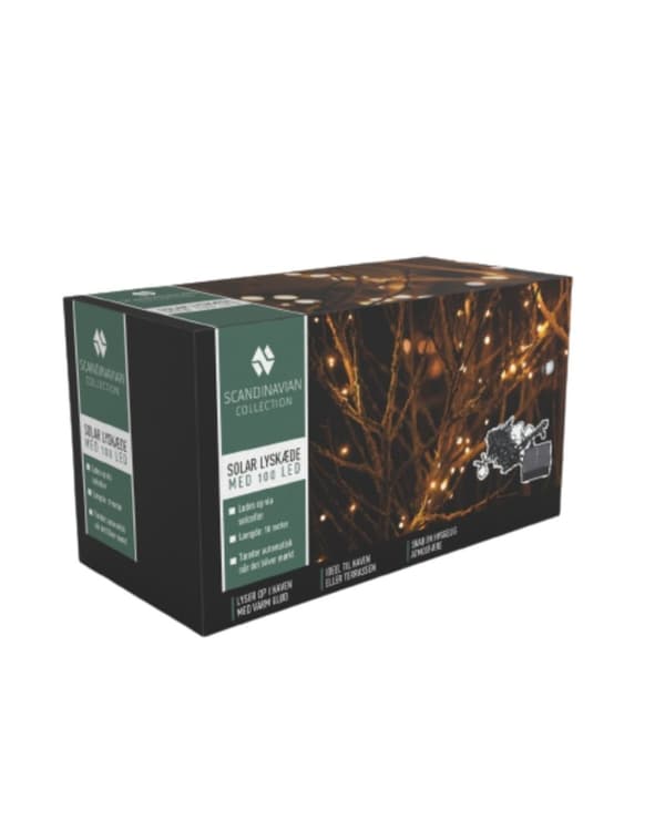 Scandinavian Collection Solcelle-lyskæde med 100 LED'er