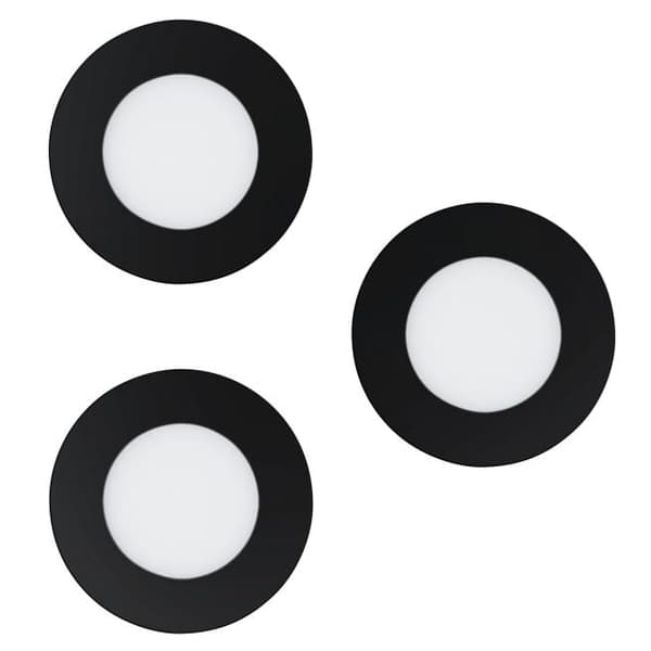 Eglo Sett med 3x Fueva-Z innfelt svart Ø8,5 - TW - Zigbee, Bluetooth