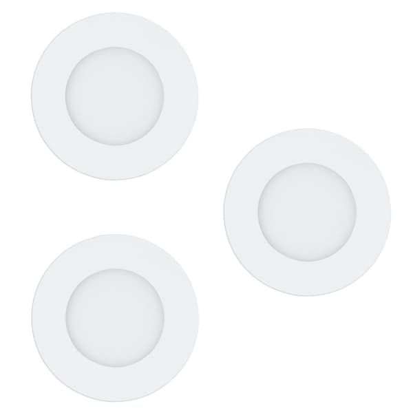 Eglo Sett med 3 x Fueva-Z innfelte lamper, hvit Ø8,5 - TW - Zigbee, Bluetooth