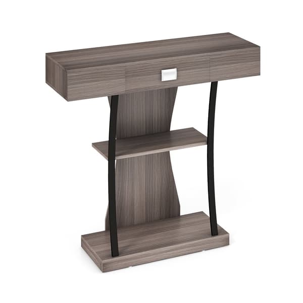 Konsolbord, 36x12x35 tum, Rustik Brun