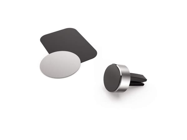 Hama Prime Line "Magnet Alu" Universal - Bilhållare för mobiltelefon - silver