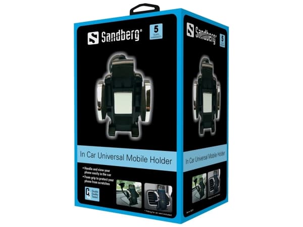 Sandberg In Car Universal Mobile Holder Passiv holder Mobiltelefon/smarttelefon Sort