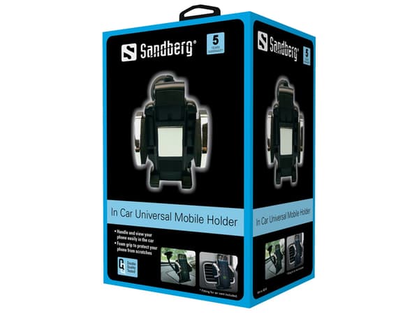Sandberg In Car Universal Mobile Holder Passiv holder Mobiltelefon/smarttelefon Sort