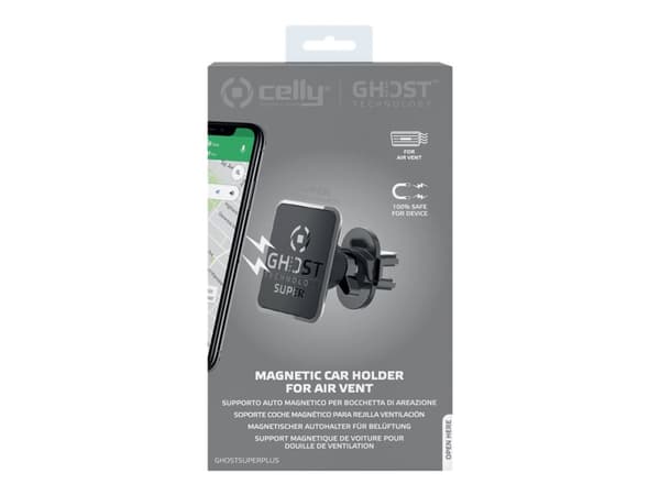 Celly Ghost Super Plus, Matkapuhelin/älypuhelin, Passiiviteline, Auto, Musta