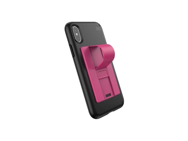 Speck GrabTab - Fingergrep/stativ for mobiltelefon - beetroot pink, geraniumrosa