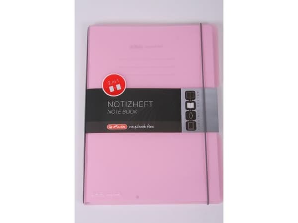 Herlitz 11408648 - Monokrom - Rosa - A4 - 80 ark - 80 g/m² - Innbundet