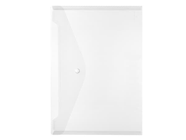 Herlitz 10657930, A4, Polypropylen (PP), Gjennomsiktig, Landskap/portrett, trykk knapp