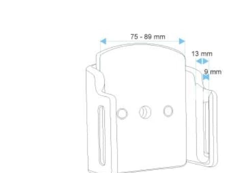 Brodit Passive holder with tilt swivel - Bilhållare för mobiltelefon - svart