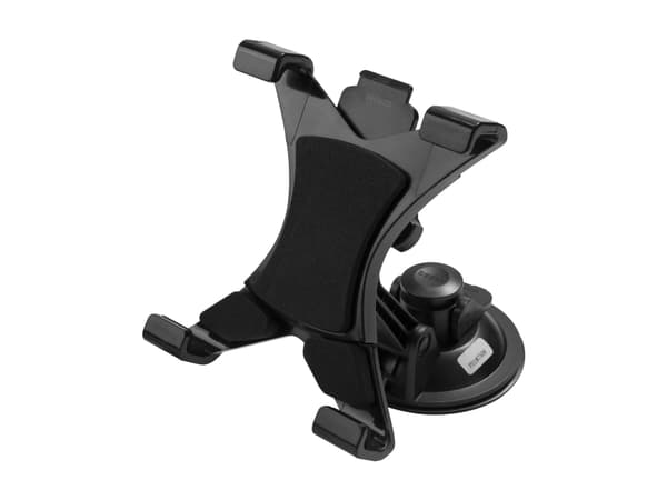 DELTACO ARM-C100 - Bilhållare för surfplatta - adjustable bracket, with suction cup - svart Svart