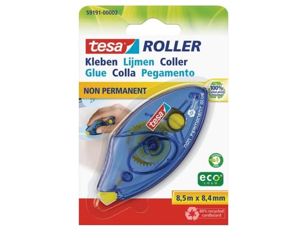 Tesa - Dobbelsidig tape 50 m - hvit (en pakke 12)