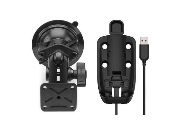 Garmin Powered Mount with Suction Cup - Bilhållare/-laddare för GPS - för inReach Explorer+, SE+; inReach Explorer +