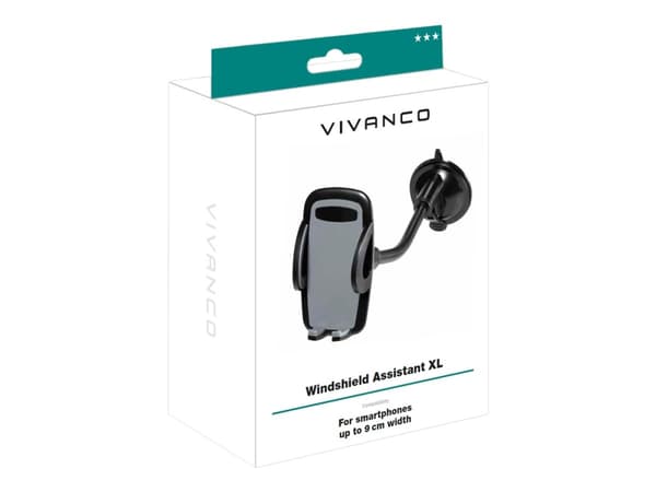 Vivanco Assistant XL - Bilholder for mobiltelefon - svart