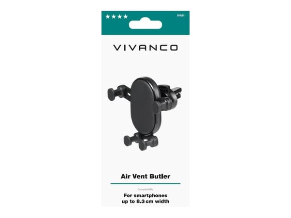 Vivanco Butler - Bilholder for mobiltelefon - svart