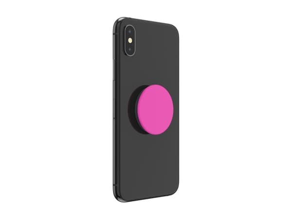 PopSockets PopGrip Basic - Fingergrepp/vikbart ställ för mobiltelefon - magenta