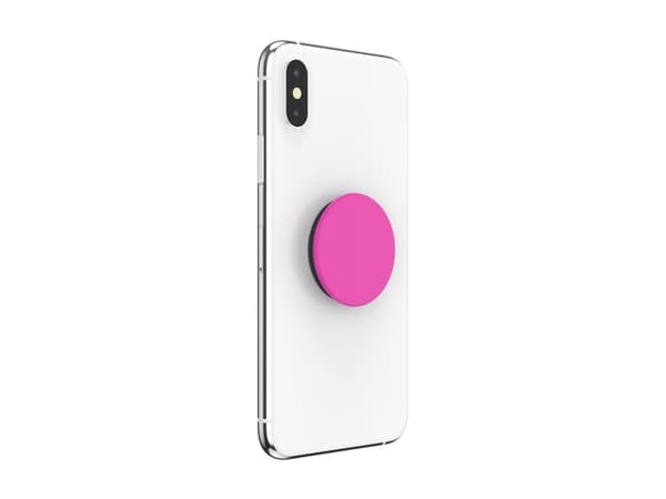PopSockets PopGrip Basic - Fingergrepp/vikbart ställ för mobiltelefon - magenta