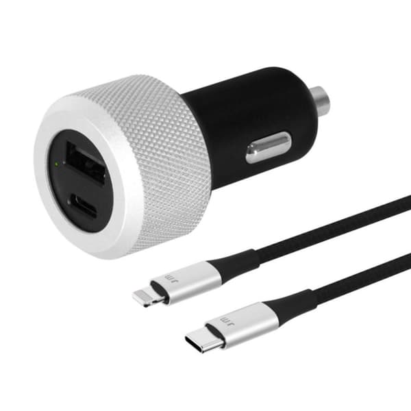 Just Mobile Highway Turbo Biloplader USB-C Til Lightning-kabel