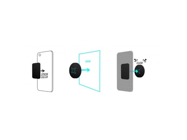 Mobilis U.FIX Mini Mount - Bilholder for mobiltelefon - svart